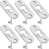 🖼️ 20-pack adiyer 43mm x 16mm single keyhole hangers: hanging plate hardware for mirror and picture frames logo