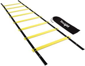 img 4 attached to 🏃 Yes4All Ultimate Agility Ladder Speed Training Equipment: 8, 12, 20 Rungs - Ideal for Kids & Adults - Multi Colors, Carry Bag Included