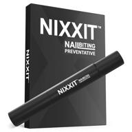 🙅 nixxit средство против грызни ногтей для взрослых и детей - прекратите грызть ногти и сосать пальцы - неглоссовый горький вкус - безопасное и эффективное средство - сделано в сша - для взрослых логотип