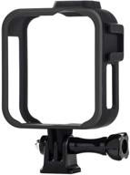 housing frame for gopro max black protective shell cage mount accessories with quick pull movable socket and screw (black) logo