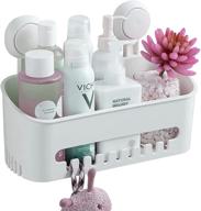 convenient and versatile shower shelf with hooks - efficient shower organizer for a neat bathroom logo