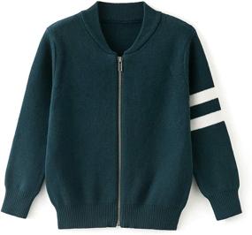 img 4 attached to 🧥 Simplee Kids Full Zip Knitting Cardigan - Stylish Boys' Clothing for Comfortable Sweaters