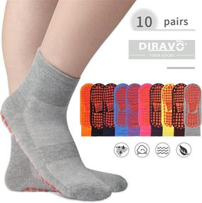 img 2 attached to 🧦 Premium Anti-Skid Slipper Socks: Gripped Indoor Trampoline Socks for Women - Ideal for Hospitals, Pilates, Yoga