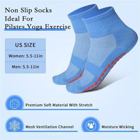 img 1 attached to 🧦 Premium Anti-Skid Slipper Socks: Gripped Indoor Trampoline Socks for Women - Ideal for Hospitals, Pilates, Yoga