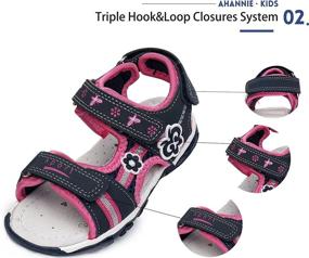 img 2 attached to Ahannie Toddler Boys' Outdoor Summer Sandals - Shop at Sandals for Shoes