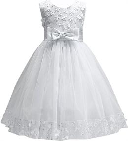 img 3 attached to 👗 Stunning Big Little Girl Ball Gown Prom Dresses for Wedding Parties and Evening Dances - Available in Sizes 2-10T