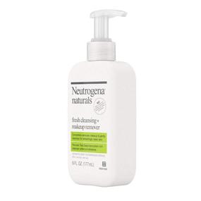 img 3 attached to 🌿 Neutrogena Naturals Fresh Cleansing Face Wash & Makeup Remover - 2 Pack, Hypoallergenic, Non-Comedogenic, Sulfate, Paraben, & Phthalate-Free, 6 fl. oz with Naturally-Derived Peruvian Tara Seed