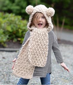 img 3 attached to 🧥 Warm Knitted Earflap Coif Hood for Boys and Girls - Cute Beanies Caps for Autumn/Winter Season