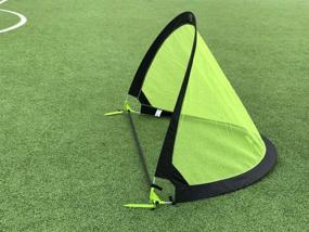 img 2 attached to ⚽️ Enhance your sporting experience with GreEco Set of 2 Pop Up Goals Foldable Gate – Unleash Your Soccer Skills or Discover Thrilling FPV Racing