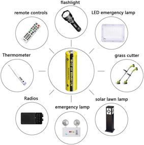 img 1 attached to 🔋 Никель-кадмиевые аккумуляторы высокой емкости АА 1,2 В 600 мАч для солнечного светильника и садовых осветительных приборов - 16 штук