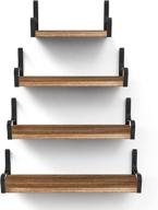 📚 olarhike floating shelves: stylish rustic wood shelving for bedroom, kids book storage, living room décor, bathroom, kitchen, laundry, and office spaces logo