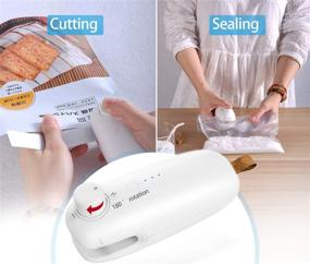 img 3 attached to 👜 Mini Bag Sealer USB Rechargeable - Portable Handheld Heat Sealer and Cutter for Various Bags