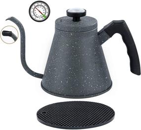 img 4 attached to ☕️ KOTEFFR 40oz/1.2L Tea Kettle - Induction & Stovetop Ready with Precise Gooseneck Spout and Thermometer - Premium Stainless Steel Pour Over Teapot