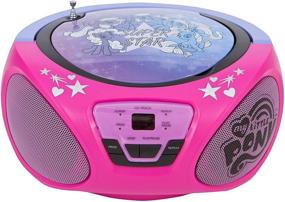 img 4 attached to My Little Pony CD Boombox Player: Pink 56357-PNK - Music Galore for Little Pony Lovers