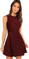 👗 didk womens sleeveless flared glitter dress - women's fashion clothing logo