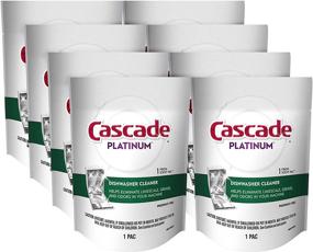 img 4 attached to 🧼 Cascade Platinum Dishwasher Cleaner Pods Fresh Scent, 8 Pack - Get Sparkling Clean Dishes!