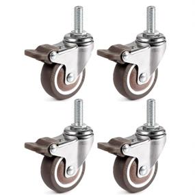 img 4 attached to Skelang Threaded Casters: Enhanced Replacement Capacity for Maximum Performance