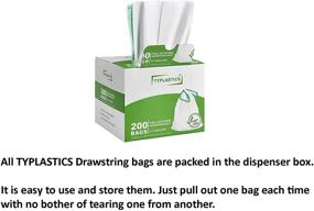 img 1 attached to TYPLASTICS Kitchen Drawstring Trash Gallon Household Supplies