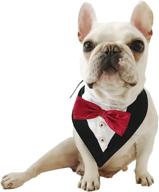 🐾 cheeseandu wedding collar for pets: tuxedo bandana with bowtie - perfect for pet wedding parties, valentine's day, birthdays, and photo props logo