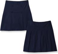 the children's place girls' uniform pleated skort: classic style and comfort for school logo