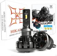 🔆 high-performance hikari ultrafocus h7 led bulbs: 18000lm, 32w prime zes led – upgraded 120w ordinary led replacement, 6000k cool white, canbus ready logo