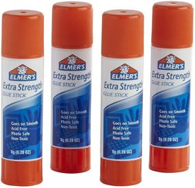 img 2 attached to 🔥 Elmer's E5010 Extra Strength Glue Sticks 0.28 Ounces, 4 Count: High Power Adhesive for All Projects