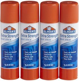 img 3 attached to 🔥 Elmer's E5010 Extra Strength Glue Sticks 0.28 Ounces, 4 Count: High Power Adhesive for All Projects