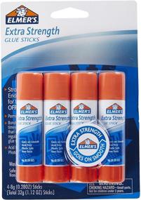 img 4 attached to 🔥 Elmer's E5010 Extra Strength Glue Sticks 0.28 Ounces, 4 Count: High Power Adhesive for All Projects