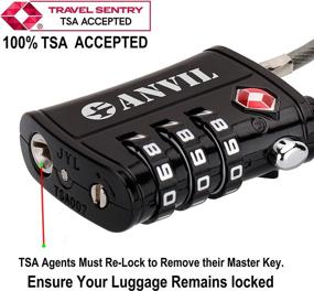 img 3 attached to Secure Your Travel Gear with the Trusted Approved Luggage Combination Padlock - Premium Travel Accessories & Luggage Locks