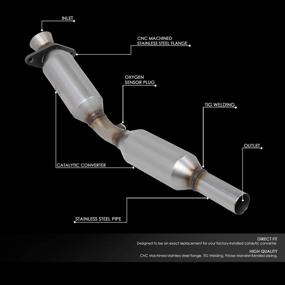 img 3 attached to 🔧 DNA Motoring OEM-CONV-028: Factory Style Catalytic Converter Exhaust Pipe for 03-08 Corolla/Matrix/Vibe 1.8 - Compatible & Reliable