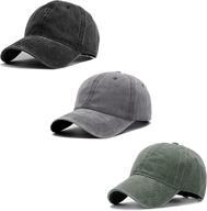 🧢 vintage distressed dad hat: unisex washed baseball cap with adjustable twill design logo