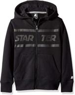 👕 boys' clothing and fashion hoodies & sweatshirts - amazon exclusive starter zip up hoodie logo