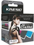 🏋️ kinesio kinesio tape - tex classic, 2" x 4.4 yds, black - superior quality roll логотип