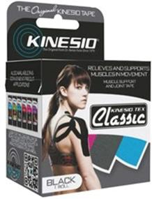 img 1 attached to 🏋️ Kinesio Kinesio Tape - Tex Classic, 2" X 4.4 Yds, Black - Superior Quality Roll