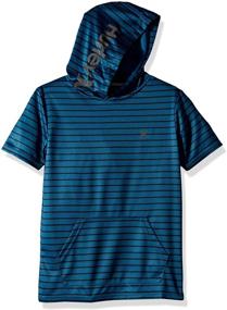 img 1 attached to Hurley Short Sleeve Hooded Pullover: Trendy Boys' Fashion Hoodies & Sweatshirts