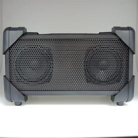 img 2 attached to 🔊 Black Vivitar V143BT-BLK Retro Boom Box Bluetooth Speaker