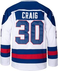 img 3 attached to 🏒 Youth 1980 Miracle On Ice Hockey Jersey: Mike Eruzione #21, O'Callahan #17, Jim Craig #30