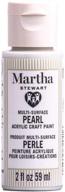 🎨 family-friendly martha stewart crafts moonstone pearl acrylic craft paint for multiple surfaces logo