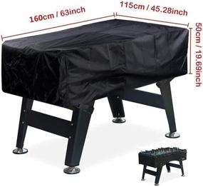 img 2 attached to 🌊 Waterproof Foosball Table Cover - Outdoor/Indoor UV Resistant Protection - 64x45x19 inches (LxWxH)