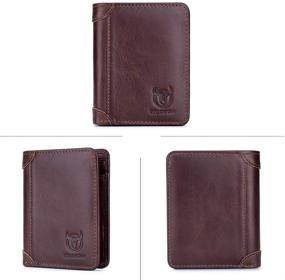 img 3 attached to 👛 BULLCAPTAIN Genuine Leather Men's Wallets: Stylish, Secure, and Windows Blocking Accessories