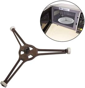 img 1 attached to 🔁 Microwave Turntable Arm Glass Play Tray Roller Guide Stand Holder for 6.4" Flat Glass Turntable