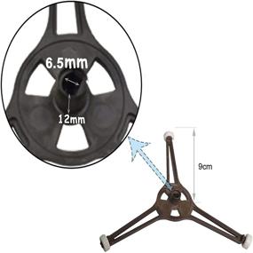 img 3 attached to 🔁 Microwave Turntable Arm Glass Play Tray Roller Guide Stand Holder for 6.4" Flat Glass Turntable