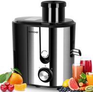 🥤 powerful herrchef juicer machines - high-speed 600w juice extractor with 3'' big mouth feed chute, anti-drip design, and bpa-free stainless steel centrifugal juicer - effortlessly extract nutritious juice from various fruits and vegetables - easy to clean! логотип