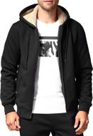 men's fleece jackets sherpa lined sweatshirt - heavyweight, thick, and warm with zipper pockets логотип