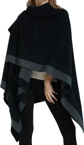 img 3 attached to Women's Travel Pocket Poncho Cardigan - Must-Have Seasonal Accessories