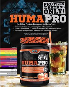 img 1 attached to 🍇 ALR Industries Humapro: Ultimate Protein Matrix Blend for Lean Muscle, Vegan Friendly – Blue Raspberry Flavor (667g)