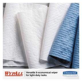 img 2 attached to 🧻 Wypall X50 Disposable Cloths (35015): Strong, Extended Use Jumbo Roll, 1,100 White Sheets