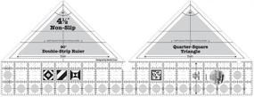 img 1 attached to Разблокируйте свое творчество с квадратной линейкой для лоскутного одеяла Creative Grids 90 Degree Double-Strip - CGRDBS90
