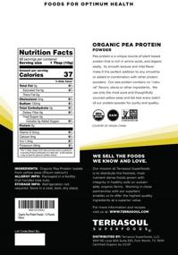 img 3 attached to 🌱 Terrasoul Superfoods Organic Pea Protein: Unflavored with a Smooth Texture, 1.5 Pounds - Highly Nutritious and Pure Plant-Based Protein Powder