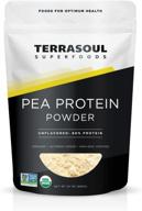 🌱 terrasoul superfoods органический гороховый протеин: без вкуса с гладкой текстурой, 1,5 фунта - высоконутритивный и чистый растительный протеиновый порошок логотип